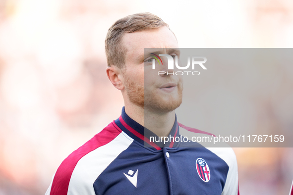 Tommaso Pobega of Bologna FC looks on during the Serie A Enilive match between AS Roma and Bologna FC at Stadio Olimpico on November 10, 202...