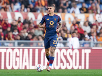 Gianluca Mancini of AS Roma during the Serie A Enilive match between AS Roma and Bologna FC at Stadio Olimpico on November 10, 2024 in Rome,...