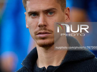 Juan Foyth of Villarreal CF looks on before the LaLiga EA Sports match between Villarreal CF and Deportivo Alaves at Estadio de la Ceramica...