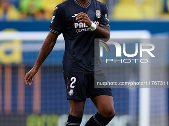 Logan Evans Costa of Villarreal CF is in action during the LaLiga EA Sports match between Villarreal CF and Deportivo Alaves at Estadio de l...