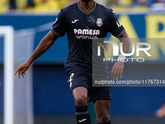 Logan Evans Costa of Villarreal CF is in action during the LaLiga EA Sports match between Villarreal CF and Deportivo Alaves at Estadio de l...