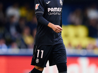 Ilias Akhomach of Villarreal CF looks on during the LaLiga EA Sports match between Villarreal CF and Deportivo Alaves at Estadio de la Ceram...