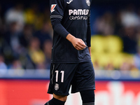 Ilias Akhomach of Villarreal CF looks on during the LaLiga EA Sports match between Villarreal CF and Deportivo Alaves at Estadio de la Ceram...