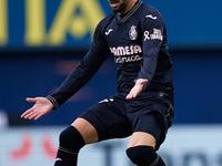 Alex Baena of Villarreal CF reacts during the LaLiga EA Sports match between Villarreal CF and Deportivo Alaves at Estadio de la Ceramica in...