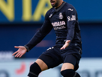 Alex Baena of Villarreal CF reacts during the LaLiga EA Sports match between Villarreal CF and Deportivo Alaves at Estadio de la Ceramica in...