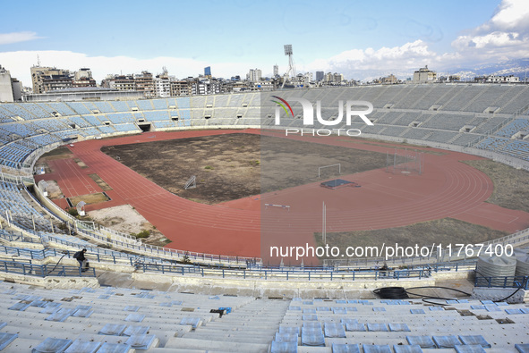 The largest shelter for displaced people is established at Beirut Sports City to accommodate more than a thousand displaced people in Beirut...