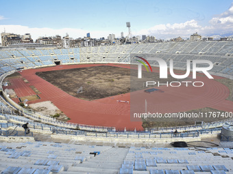 The largest shelter for displaced people is established at Beirut Sports City to accommodate more than a thousand displaced people in Beirut...