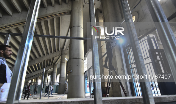 The largest shelter for displaced people is established at Beirut Sports City to accommodate more than a thousand displaced people in Beirut...