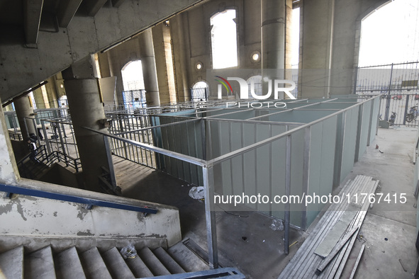 The largest shelter for displaced people is established at Beirut Sports City to accommodate more than a thousand displaced people in Beirut...