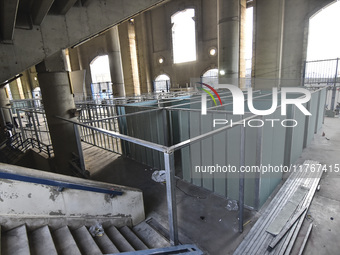 The largest shelter for displaced people is established at Beirut Sports City to accommodate more than a thousand displaced people in Beirut...