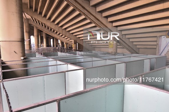 The largest shelter for displaced people is established at Beirut Sports City to accommodate more than a thousand displaced people in Beirut...