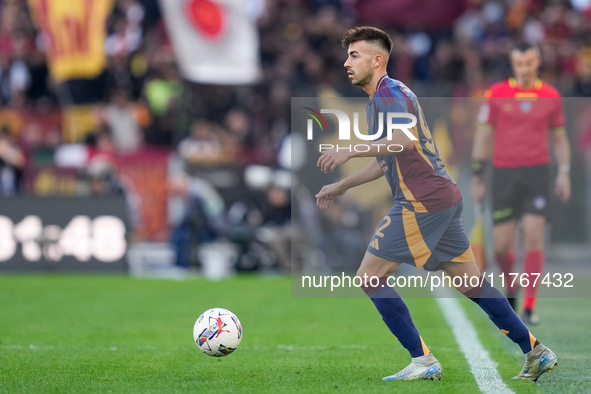 Stephan El Shaarawy of AS Roma during the Serie A Enilive match between AS Roma and Bologna FC at Stadio Olimpico on November 10, 2024 in Ro...