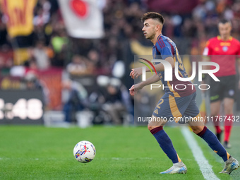 Stephan El Shaarawy of AS Roma during the Serie A Enilive match between AS Roma and Bologna FC at Stadio Olimpico on November 10, 2024 in Ro...