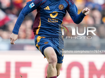 Matias Soule' of AS Roma during the Serie A Enilive match between AS Roma and Bologna FC at Stadio Olimpico on November 10, 2024 in Rome, It...