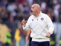 Vincenzo Italiano head coach of Bologna FC yells during the Serie A Enilive match between AS Roma and Bologna FC at Stadio Olimpico on Novem...