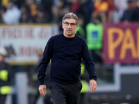 Ivan Juric head coach of AS Roma looks on during the Serie A Enilive match between AS Roma and Bologna FC at Stadio Olimpico on November 10,...