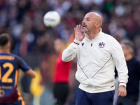 Vincenzo Italiano head coach of Bologna FC yells during the Serie A Enilive match between AS Roma and Bologna FC at Stadio Olimpico on Novem...