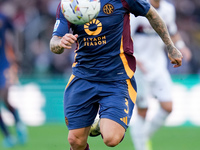 Angelino of AS Roma during the Serie A Enilive match between AS Roma and Bologna FC at Stadio Olimpico on November 10, 2024 in Rome, Italy....