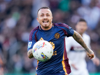 Angelino of AS Roma during the Serie A Enilive match between AS Roma and Bologna FC at Stadio Olimpico on November 10, 2024 in Rome, Italy....