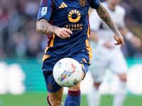 Angelino of AS Roma during the Serie A Enilive match between AS Roma and Bologna FC at Stadio Olimpico on November 10, 2024 in Rome, Italy....