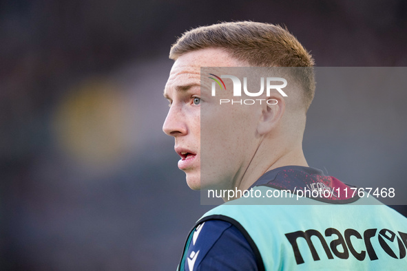 Lewis Ferguson of Bologna FC looks on during the Serie A Enilive match between AS Roma and Bologna FC at Stadio Olimpico on November 10, 202...