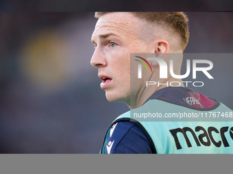 Lewis Ferguson of Bologna FC looks on during the Serie A Enilive match between AS Roma and Bologna FC at Stadio Olimpico on November 10, 202...