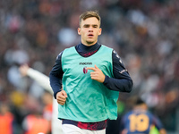 Thijs Dallinga of Bologna FC looks on during the Serie A Enilive match between AS Roma and Bologna FC at Stadio Olimpico on November 10, 202...