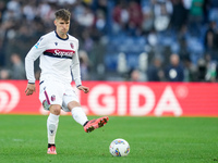 Juan Miranda of Bologna FC during the Serie A Enilive match between AS Roma and Bologna FC at Stadio Olimpico on November 10, 2024 in Rome,...