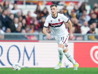 Sam Beukema of Bologna FC during the Serie A Enilive match between AS Roma and Bologna FC at Stadio Olimpico on November 10, 2024 in Rome, I...