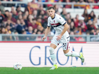 Sam Beukema of Bologna FC during the Serie A Enilive match between AS Roma and Bologna FC at Stadio Olimpico on November 10, 2024 in Rome, I...