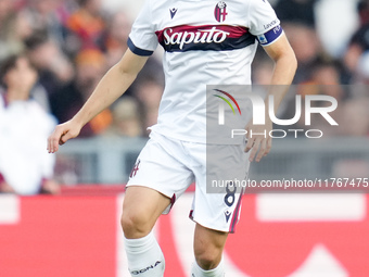 Remo Freuler of Bologna FC during the Serie A Enilive match between AS Roma and Bologna FC at Stadio Olimpico on November 10, 2024 in Rome,...