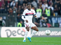 Jhon Lucumi of Bologna FC during the Serie A Enilive match between AS Roma and Bologna FC at Stadio Olimpico on November 10, 2024 in Rome, I...