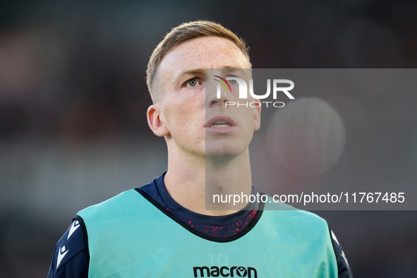 Lewis Ferguson of Bologna FC looks on during the Serie A Enilive match between AS Roma and Bologna FC at Stadio Olimpico on November 10, 202...