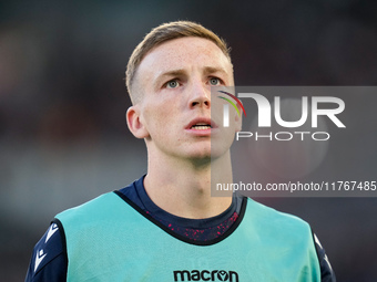 Lewis Ferguson of Bologna FC looks on during the Serie A Enilive match between AS Roma and Bologna FC at Stadio Olimpico on November 10, 202...