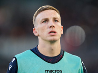 Lewis Ferguson of Bologna FC looks on during the Serie A Enilive match between AS Roma and Bologna FC at Stadio Olimpico on November 10, 202...