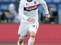 Juan Miranda of Bologna FC during the Serie A Enilive match between AS Roma and Bologna FC at Stadio Olimpico on November 10, 2024 in Rome,...