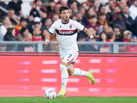 Riccardo Orsolini of Bologna FC during the Serie A Enilive match between AS Roma and Bologna FC at Stadio Olimpico on November 10, 2024 in R...