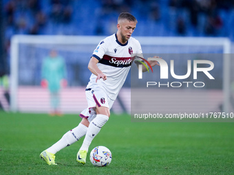 Jesper Karlsson of Bologna FC during the Serie A Enilive match between AS Roma and Bologna FC at Stadio Olimpico on November 10, 2024 in Rom...