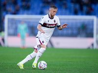 Jesper Karlsson of Bologna FC during the Serie A Enilive match between AS Roma and Bologna FC at Stadio Olimpico on November 10, 2024 in Rom...