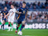 Gianluca Mancini of AS Roma during the Serie A Enilive match between AS Roma and Bologna FC at Stadio Olimpico on November 10, 2024 in Rome,...