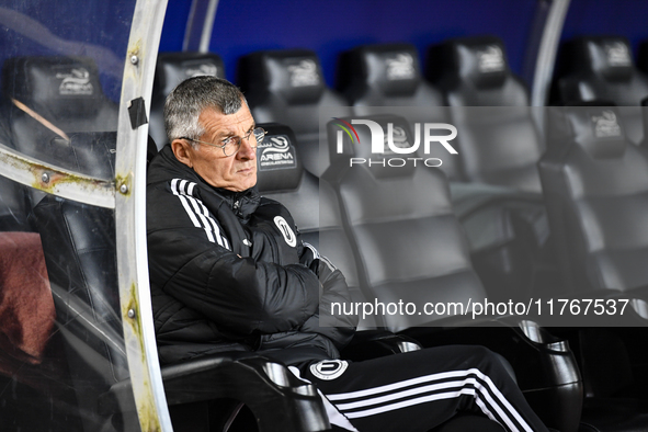 Ioan Ovidiu Sabau participates in the Superliga match between Universitatea Cluj and FCSB at Cluj Arena in Cluj, Romania, on November 10, 20...