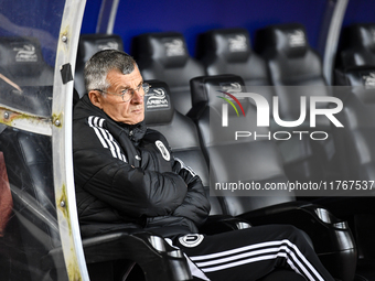 Ioan Ovidiu Sabau participates in the Superliga match between Universitatea Cluj and FCSB at Cluj Arena in Cluj, Romania, on November 10, 20...