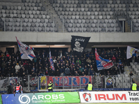 Fans of FCSB during the Superliga match between Universitatea Cluj and FCSB at Cluj Arena in Cluj, Romania, on November 10, 2024 (