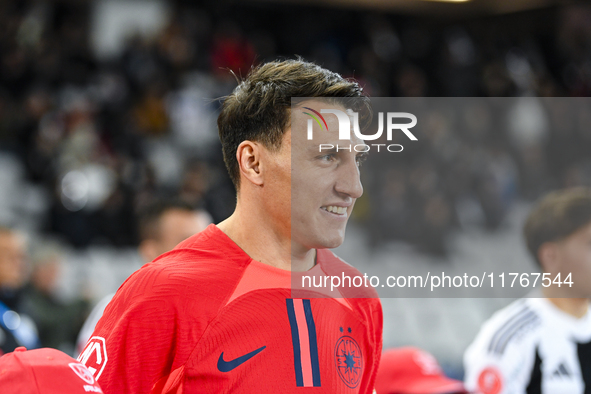 Risto Radunovic participates in the Superliga match between Universitatea Cluj and FCSB at Cluj Arena in Cluj, Romania, on November 10, 2024...