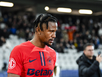 Siyabonga Ngezana participates in the Superliga match between Universitatea Cluj and FCSB at Cluj Arena in Cluj, Romania, on November 10, 20...