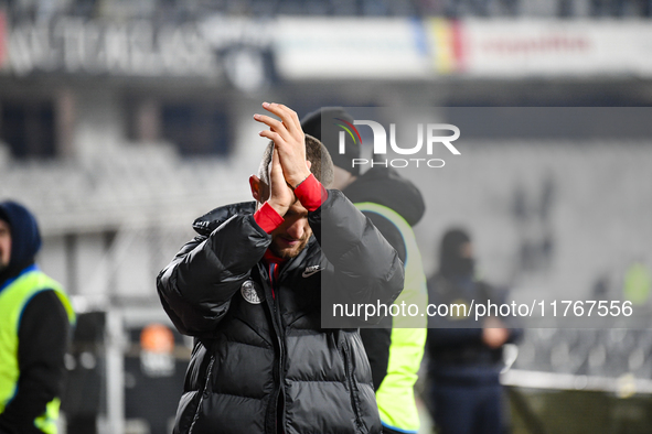 Daniel Birligea participates in the Superliga match between Universitatea Cluj and FCSB at Cluj Arena in Cluj, Romania, on November 10, 2024...