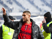 Daniel Birligea participates in the Superliga match between Universitatea Cluj and FCSB at Cluj Arena in Cluj, Romania, on November 10, 2024...