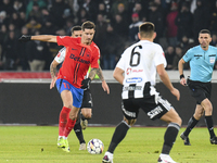 David Miculescu plays during the Superliga match between Universitatea Cluj and FCSB at Cluj Arena in Cluj, Romania, on November 10, 2024. (