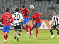 Valentin Cretu is in action during the Superliga match between Universitatea Cluj and FCSB at Cluj Arena in Cluj, Romania, on November 10, 2...