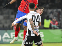 Valentin Cretu is in action during the Superliga match between Universitatea Cluj and FCSB at Cluj Arena in Cluj, Romania, on November 10, 2...